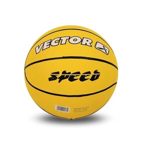 Vector X Speed Rubber Basketball (Color : Yellow, Size : 5) von Vector X