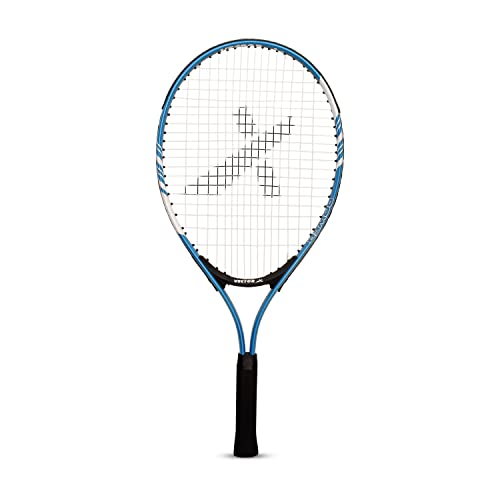 Vector X VXT-520 Tennisschläger mit Vollhülle | Farbe: Gelb, Schwarz | Größe: Standard | Material: Aluminium | 25 Zoll | Bespannt | Leichtgewicht | Ovale Kopfform von Vector X