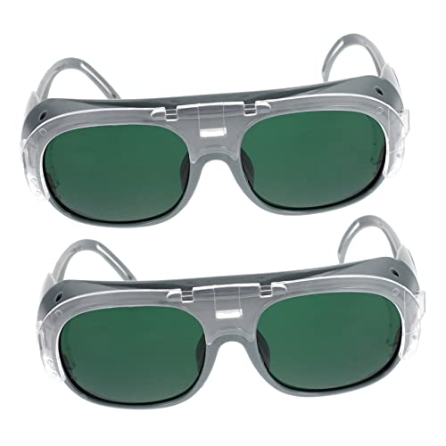 Veemoon 2st Schweißbrille Logging-brille Werkzeug Multitools Sonnenbrille Herren Staubbrille Schutzbrille Zum Schweißen Schweißschutzbrille Augenschutz Glas Abs Doppelschicht Muschelschale von Veemoon