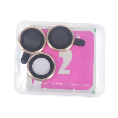Veemoon 3 Stück Pro Kameraschutz Metallring Objektivschutz Kratzfest Anti Scratch Lens Cover Kompatibel mit Smartphone Goldfarbener Kamera Schutz für Klare Fotoqualität von Veemoon