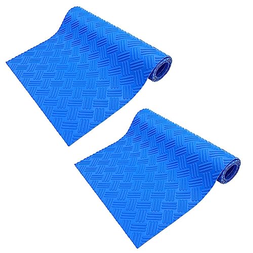 Veenewy Blaue Schwimmbad-Leitermatte, rutschfeste Textur, Schützende rutschfeste Schwimmmatte, Leitermatte von Veenewy