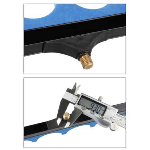 Veesper Angelrutenhalter 2 Stück 19.69 Zoll und 17.72 Zoll Angelrutenhalter vertikale Gummi-Angelrute-Unterstützung Meeresangelgerät-Zubehör für den Außenbereich zufällige Farbe von Veesper