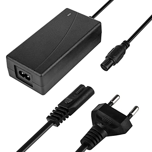 Hoverboard Ladekabel, Vegena Akku Ladegerät für Elektro Scooter, Power Netzteil Adapter für Elektrischen Selbstausgleichender Roller, e-Scooter, Elektroroller, EU Stecker, 42V 2A 3-Polig von Vegena