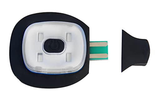 Velamp CAPLED: Ersatz Lampe für die Kappen der Serien CAPXX und ST01X. 4 weiße LEDs. Aufladbar über USB-Port, Schwarz, One Size von Velamp