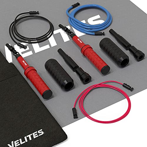 Velites Earth 2.0 Springseil + Vorschaltgeräte + Kabel + Matte (rot) von Velites