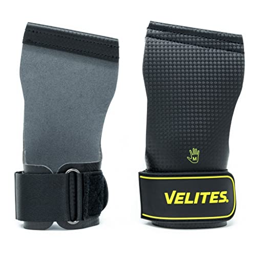 Velites Professionelle Athlete Hand Grips für Crossfit oder Hochintesitätstraining | Quad Carbon Hand Grips für Sportlerinnen und Sportler (S) von Velites