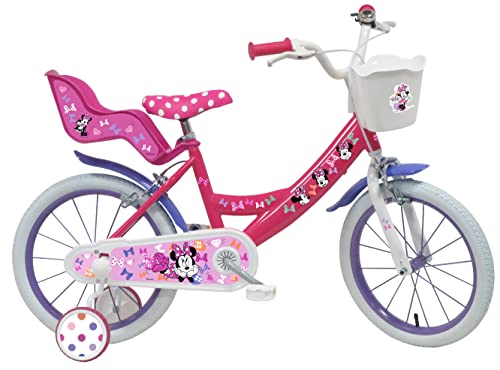 Vélo ATLAS Mädchen Disney Minnie-Fahrrad 16 Zoll (40,6 cm), Rosa von Vélo ATLAS