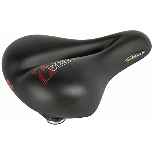 Velo Sattel Plush Gel Elasto, black, 254 x 200 x 90 mm von Velo