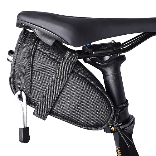 VeloChampion Kleine Satteltasche, 1 Liter Fassungsvermögen – Fahrrad-Satteltasche, tragbare, reflektierende Fahrradtasche von VeloChampion