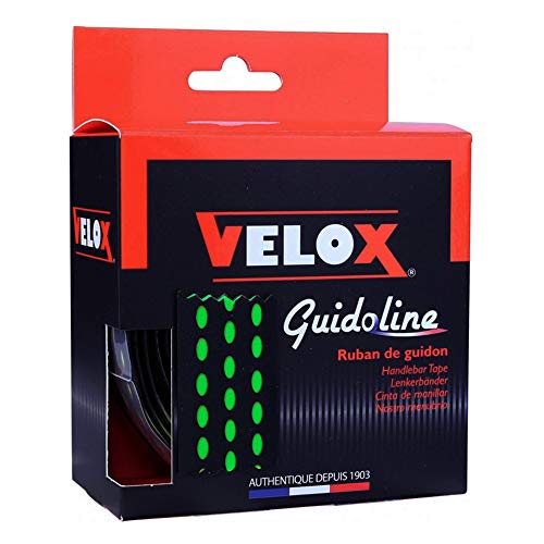 Velox Unisex-Erwachsene Zweifarbig Lenkerband, schwarz/grün, Einheitsgröße von Velox