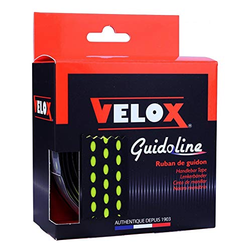 Velox Bi-Colour Lenkerband, Schwarz/Limettengrün, Einheitsgröße von Velox