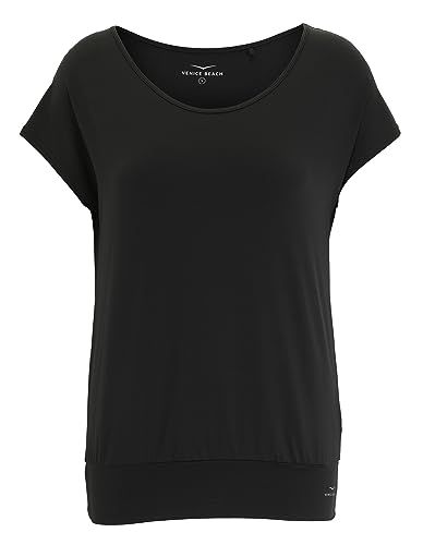 Venice Beach Sport-T-Shirt für Damen mit lockerer Schnittform und Bund am Saum RIA XXL, Black von Venice Beach