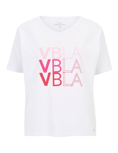 Venice Beach Sport-T-Shirt für Damen mit weiter Schnittform und V-Ausschnitt Reagan M, White von Venice Beach