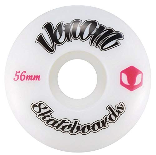 Venom Skateboard-/Street-/Cruiser-Räder, 50-60 mm/99a, Weiß, 56mm von Venom Skateboards