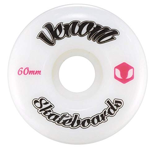 Venom Skateboard-/Street-/Cruiser-Räder, 50-60 mm/99a, Weiß, 60 mm von Venom Skateboards