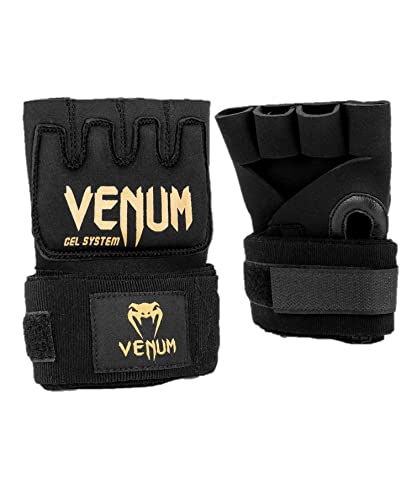 Venum Art: Uni Kontact Gel-Handschuhe Bandagen, schwarz/Gold, M von Venum