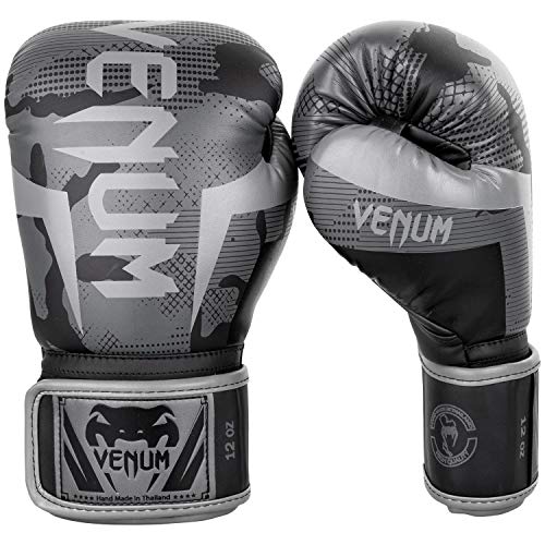 Venum Elite Boxhandschuhe - Schwarz/Dunkle Tarnung - 10 Oz von Venum