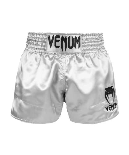 Venum Classic Thai-Boxshorts - Silber/Schwarz - XL von Venum