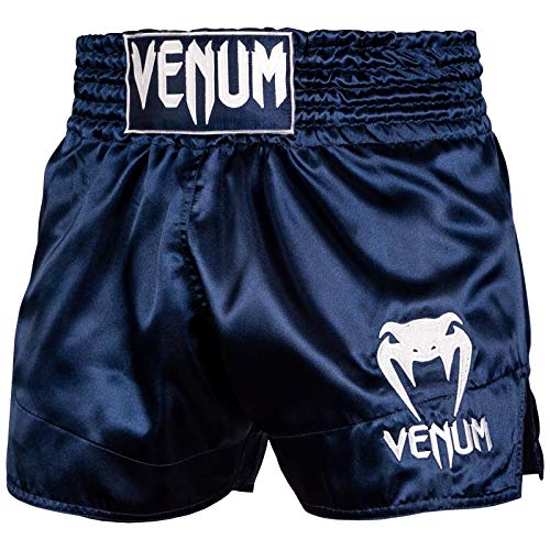 Venum Classic Thaibox Shorts, Marineblau/Weiß, M von Venum
