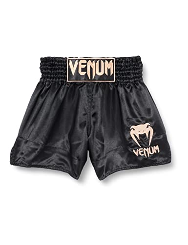 Venum Unisex Klassisk Thaibox Shorts, Schwarz / Gold, M EU von Venum