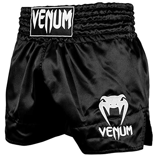 Venum Unisex Klassisk Thaibox Shorts, Schwarz / White, S EU von Venum