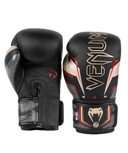 Venum Elite Evo Boxhandschuhe - Schwarz,Gold,Rot - 16 Oz von Venum