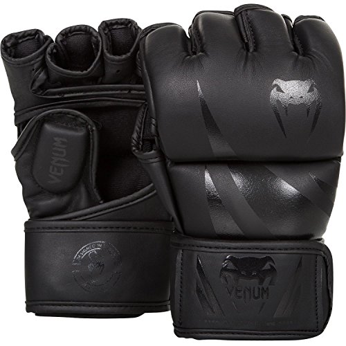 Venum Erwachsene Mma Handschuhe Challenger 2.0, Schwarz/Matt, S, 2051-114 von Venum
