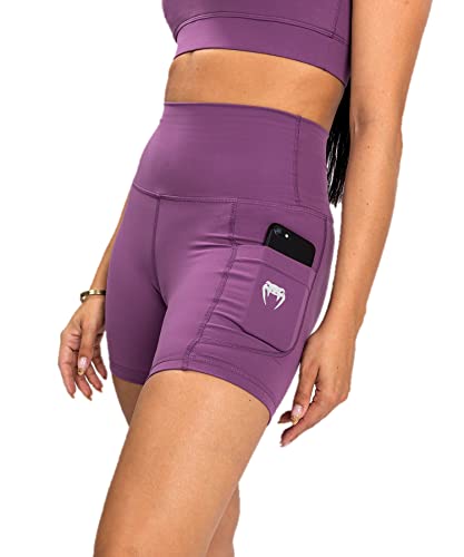 Venum Essential Women's Bike Shorts - Dunkle Orchidee/Gerbürstetes Silber - L von Venum