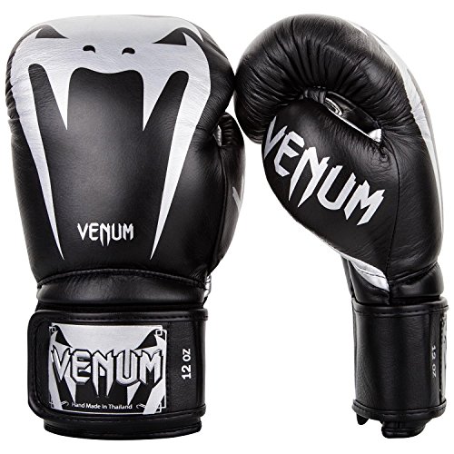 Venum Giant 3.0 Boxhandschuhe Muay Thai, Kickboxing, Schwarz / Silber, 10 oz von Venum