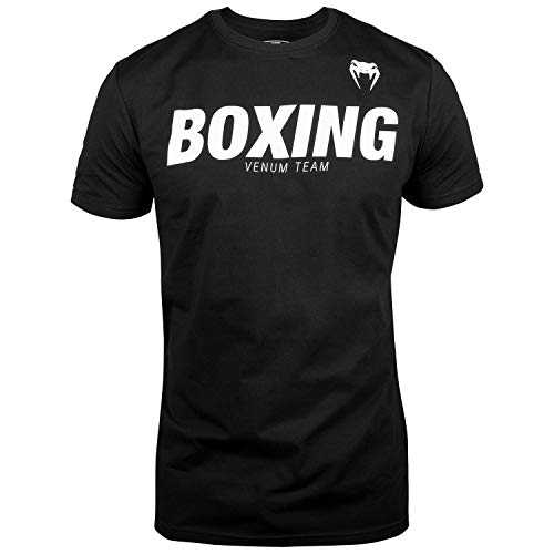 Venum Herren Boxing VT T-Shirts, Schwarz/Weiß, XL von Venum