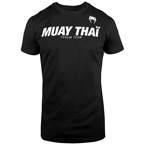Venum Herren Muay Thai VT T-Shirts, Schwarz/Weiß, L von Venum