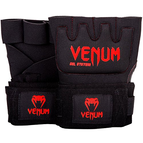 Venum Kontact Gel Handbandagen, Schwarz/Rot, Unique von Venum
