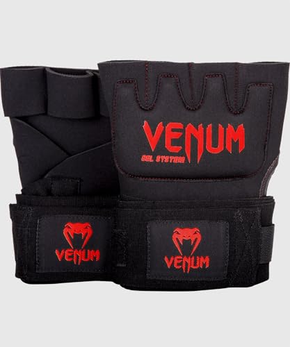 Venum Kontact Gel-Unterziehhandschuhe Innenhandschuhe, schwarz/rot, XL von Venum