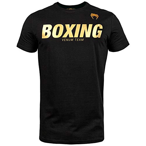 Venum Herren boksning Vt T shirts, Schwarz/Gold, L EU von Venum