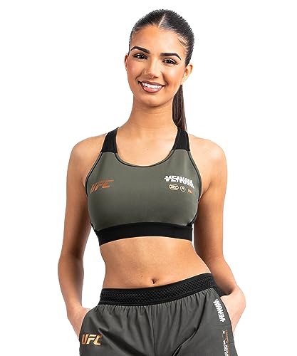 Venum UFC Adrenaline Damen Fight Week Sport-BH - Khaki/Bronze - XL von Venum