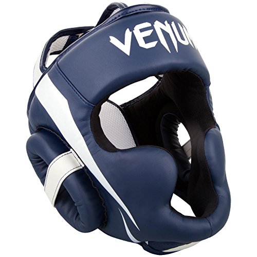 Venum Unisexe Elite Kopfschutz, Weiss/Marineblau, Unique von Venum