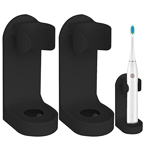 Vepoty Elektrische Zahnbürstenhalter 2 Stück Wandhalterung Aufbewahrung Organizer Elektrische Zahnbürste Körper Basisständer für Badezimmer von Vepoty