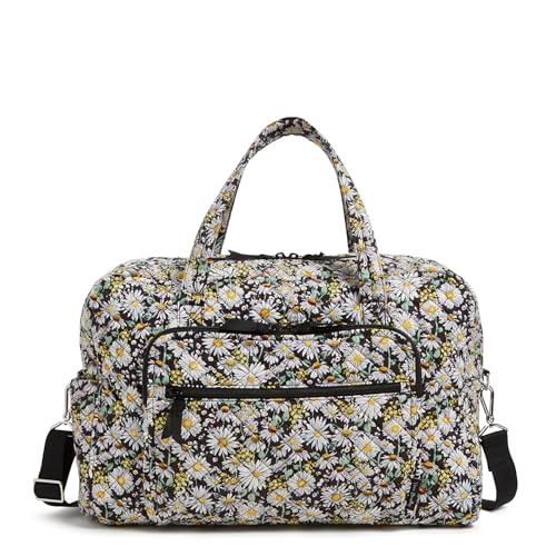 Vera Bradley Wochenend-Reisetasche aus Baumwolle für Damen, Gänseblümchen, weiß, Einheitsgröße von Vera Bradley