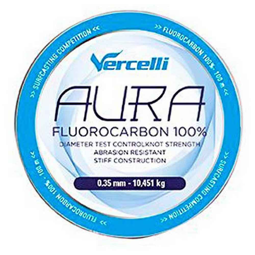 Vercelli Aura 50 M Fluorocarbon Durchsichtig 0.350 mm von Vercelli