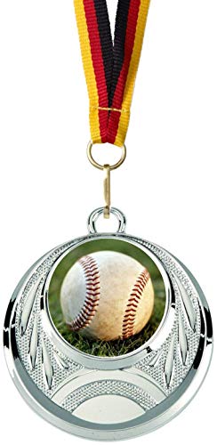 Verlag Reiner Kullack 10er-Set Medaillen »Baseball«, mit 25 mm Sportfoto-Emblem (Folie, bunt) von Verlag Reiner Kullack