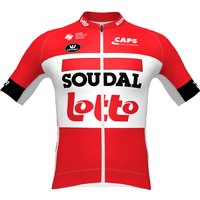 LOTTO SOUDAL PRR Summer 2022 Kurzarmtrikot, für Herren, Größe L, Rennrad Trikot, von Vermarc