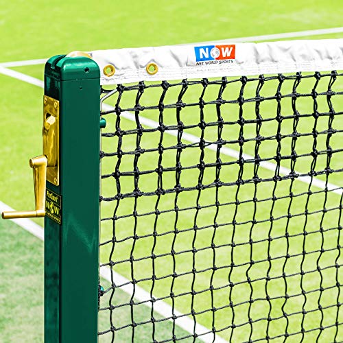 Vermont 12,8m Tennisnetze für doppeltes Tennis – geflochtenes HDPE Garn – ITF-genehmigt – in 5 Dicke und Gewichte erhältlich (3,5mm, 9kg) von Vermont
