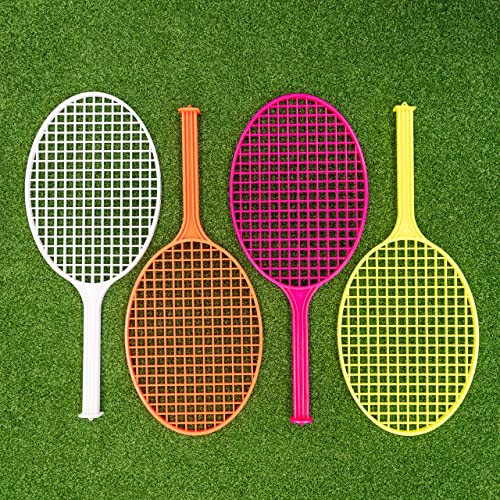 Vermont Tennisschläger für Kinder aus Plastik - 2X Größen Klein/Groß [4 Stück] (Klein (34 cm x 18 cm)) von Vermont
