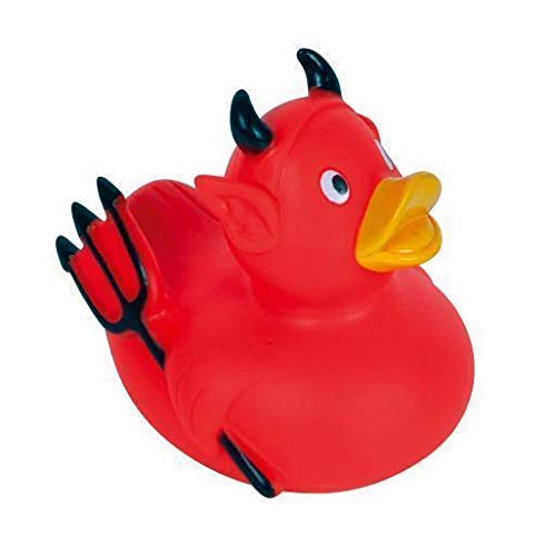 Quietsche-Ente Teufel rot 8 cm ohne Renngewicht von Vertrieb durch Setkon