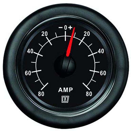 Vetus 12-24v 50a Ammeter Schwarz 52 mm von Vetus