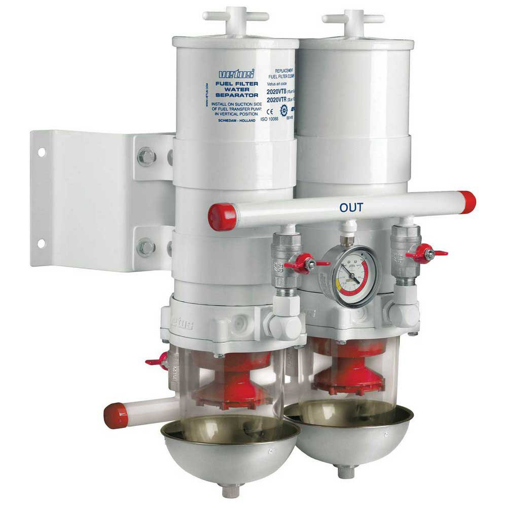 Vetus 681 L/h In-line Water Separator Fuel Filter Weiß von Vetus