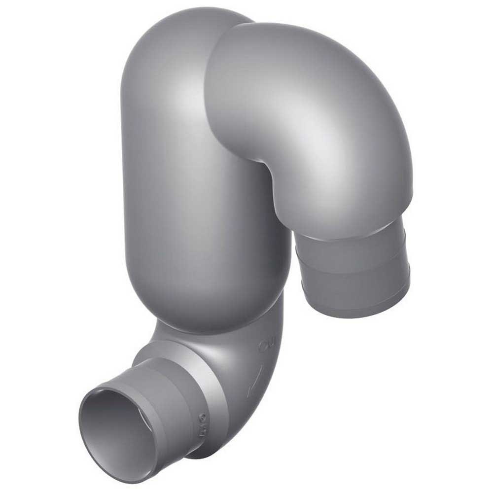 Vetus Lt110 Exhaust System Swan Neck Muffler Silber 110 x 110 mm von Vetus