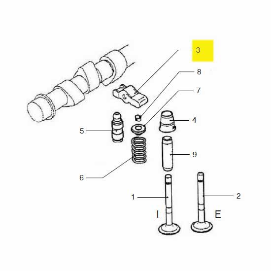 Vetus Vf4 Rocker Arm Silber von Vetus