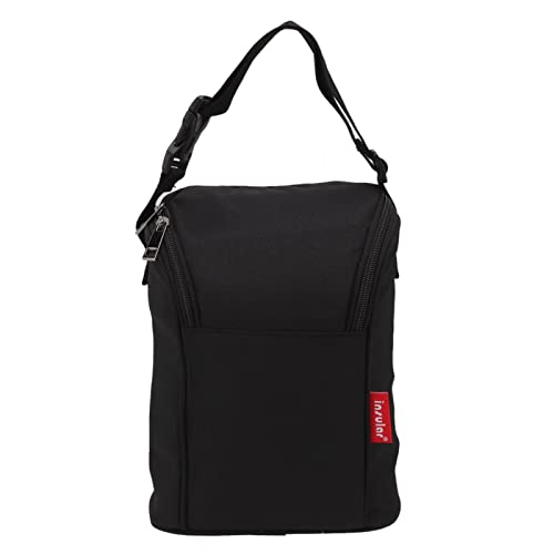 Babyflaschen-Thermotasche Flaschen-Muttermilch-Aufbewahrungs-Aufbewahrungstasche Wasserdichte Nylon-Isolierungs-Tragetasche Kinderwagen-Flaschentasche FüR Mutter, KindertagesstäTte(Schwarz) von ViaGasaFamido