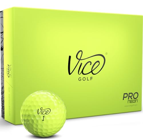 Vice Pro Golfbälle, Limette, 1 Dutzend von Vice Golf